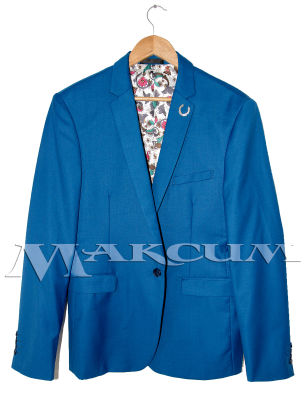 Пиджак от костюма, ярко-синий